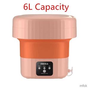 Mini Washing Machines Foldable Washing Machine With Dryer Bucket 6L for Clothes Socks Underwear Cleaning Washer Mini Small Travel Washing Machine