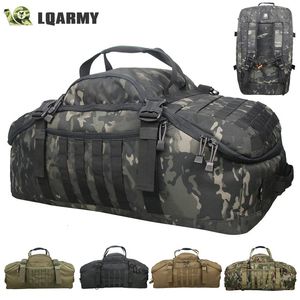 屋外バッグLQARMY 40L 60L 80L MEN MEN ARMY SPORT GYM BAG MIRICIAL TACTICAL WATEROFバックパックモルキャンプバックパックスポーツ旅行バッグ231219