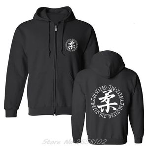 Herrtröjor tröjor brasilianska jiu jitsu /bjj s hoodie mode män fleece hooded jacka sweatshirt harajuku streetwear 231220