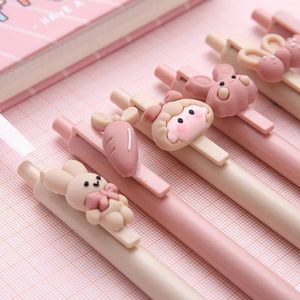 Pcs Cute Girls Press Gel Pens Fountain And Students Learn Stationery