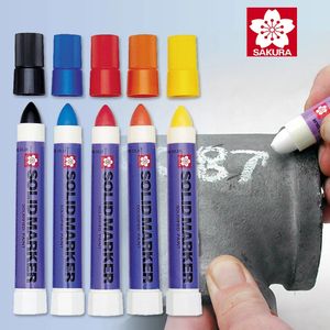8 pezzi Sakura penna a vernice solida XSC pennarelli industriali per esterni a base di olio impermeabile che non sbiadisce pennarello speciale per ingegneria 231220