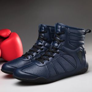 أحذية المصارعة جودة أحذية المصارعة أحذية الرجال المنافسة المهنية القتال أحذية الدانتيل أحذية الملاكمة