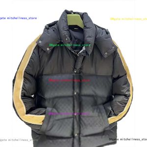 Luxury Men Goose Down Jacket Słynne refleksyjne paski chleb