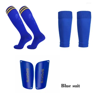 Men's Socks 1 Kits Hight Elasticity Shin Guard Sleeves For Adults Kids Soccer Grip Sock Professional Legging Cover Sports Protective Gear