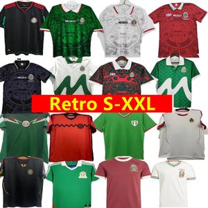 Retro Klasik Meksika Futbol Formaları Evde Futbol Gömlek 10 11 12 2006 Dünya Kupası 2011 2012 06 1999 99 2014 Borgetti Hernandez Campos Blanco H.Sanchez 14