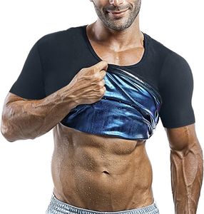 Erkekler vücut şekillendirici sauna gömlek egzersiz tankı üst bel eğitmeni shapewear zayıflama sıkıştırma egzersizi ter geliştirici yelek 231219