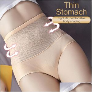 Damenhöschen Hohe Taille Body Shaper Nahtlose Butummy Bauchkontrolle Abnehmen Hosen Shapewear Gürtel Dünner Bauch Hüften Drop Lieferung A Dh1Fe