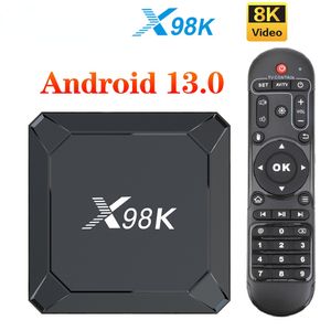 X98K TV Box Android 13 with Rockchip RK3528 Quad Core Cortex A53 Support 8K Video 4K 60fps H.265 Wifi6 Set Top Box X98 2G16G 4G 32G
