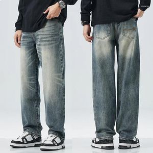 Men's Jeans Baggy Men Wide Leg Pants Casual Oversize For Clothing Loose Fit Vintage Male Denim Trousers Autumn 2023 Kpop
