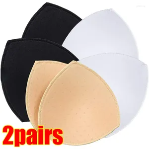 Yoga Outfit 2Pair Bra Pad Removeable Push Up Triangle Cups Bikini Swimsuit Padding Chest Insert Foam Pads Intimates Accessories