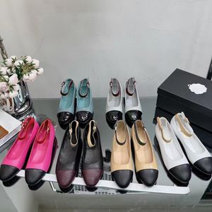 Mieszkania baletowe z mokasykami do szykowania dla kobiet Mary Jane Elegancka Casual Street and Party Buty Balerina Flats in Lambsin z urokami sukienki Buty Rozmiar 35-41