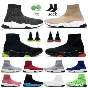 balenciaga balencaigas sock shoes designer scarpe uomo donne balenciaga's balenciagaa balenciga socks speed trainer black volt vintage beige piattaforma 【code ：L】 sneakers scarpe