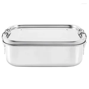 Dinnerware Stainless Steel Lunch Container With Lock Clips And Leakproof Design 800ML Bento Boxes For Kids Or Adults-