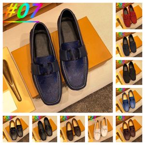 40Model Designer Loafers Men Handmade Leather Shoes Luxurious Casual Driving Flats Slip-on Shoes Moccasins Boat Shoes Black/White/Blue Plus Size 38-46