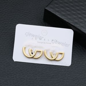 Charm Studs Earrings Aretes Designer S925 Silver Pin G Letter Studörhängen Lyxiga smycken Orecchini Bijoux Cjewelers köper en får en gratis