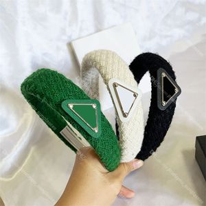 Vintage Knitted Headbands Triangle Icon Hair Hoop Women Hair Band Hair Jewelry Wholesale