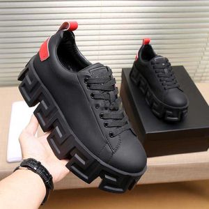 Designer-Freizeitschuhe Greca Labyrinth Sneakers Herrenschuhe Leder Kalbsleder Plateauschuh Neueste Modetrainer Erhöhte dicke Bodentrainer 16