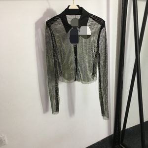 1218 L 2024 Runway Autumn Brand samma stil tröja långärmad lapel hals kvinnor kläder hög kvalitet kvinnor 20234511