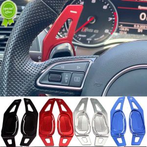 New Car Steering Wheel Paddle Extension Shifters Shift Sticker Decoration For Audi Red Black Silver ZZ