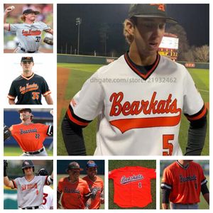 College Kyle Winkler sam houston bearkats baseball jersey Customized any name any number all stitched Marshall Wales Brady Christensen Marshall Hale Brock Rod