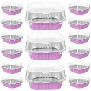 Take Out Containers Disposable Muffin Tins Aluminum Foil Cake Box Mini Stand Thickened Food Container
