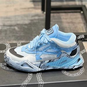 scarpe da ginnastica firmate Odsy 1000 con frecce blu sul lato fodera in pelle di gomma chiodi sulla suola scarpe da donna sportive da uomo casual alla moda per esterno