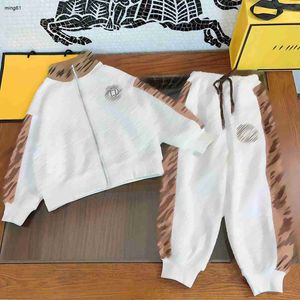 Brand Kids Tracksuit Designer Baby Dwupoziomowy zestaw rozmiar 110-160 Długie rękawie kurtka chłopców i koronkowe spodnie DEC10