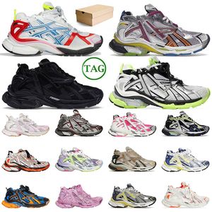 Scarpe eleganti da donna Brand Runner 7.0 Parigine da donna Pass sense maschile Graffiti Nero Scarpe da ginnastica gialle lime Nero Bianco Rosa Blu Tracce Scarpe da ginnastica da uomo Scarpe da ginnastica firmate