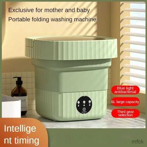 Mini tvättmaskiner Portable Home Small Folding Washing Machine Student Dormitory Underwear Socks Mini Cleaning Machine Tvätt