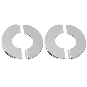 Kitchen Faucets 2 Pcs Stainless Steel Decorative Cover Split Flange Tube Escutcheon Plate Wall Pipe Slap Hole Cap For Shower Replacement