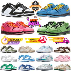 2024 Men Women Shoes Flat Sneakers Lows Panda Blossom Bubbles Buttercup Triple Pink Grey Fog Unlock Your Space Barbie Ayantee University Blue Mens Casual Trainers