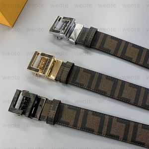 Genuine Leather Belt Designer For Men Automatic Buckle Belts Mens Letters Waistband Cintura Ceintures F Belt For Women Width 3 8cm226h