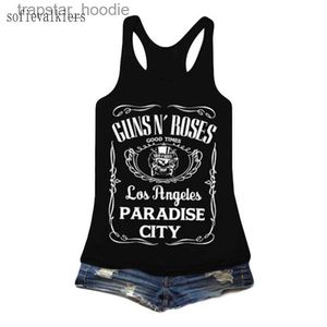 Women's Tanks Camis Women Tank Top Puck Rock Style Summer Sleless Shirt Causal Vest Off Shoulder loose Top Clothing Drop Shipping L231220