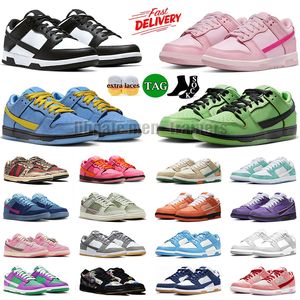 Nike Dunkes Low Sapatos casuais baixos para homens femininos tênis los angeles oliva pulso roxo panda tripla rosa unc colheita seixe instrutor de grife grande dunks lows tamanho