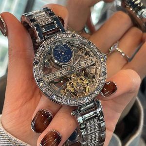 Sun, Moon, Stars, Stars 2023 New Hollow Mechanical Light Luxury and Nisch Women's Watch