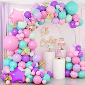 Palloncini unicorno Ghirlanda Arco Kit Coriandoli Lattice Matrimonio Compleanno Decorazione festa Bambini Baby Shower Ragazza Decor Ballon 231220