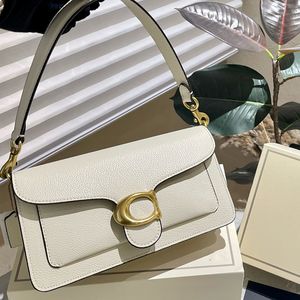 Famous designer popular 2024 fashion elements versatile European and American spicy girl print metal rivets solid color classic single shoulder crossbody bag