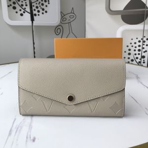 Tasarımcı cüzdan lüks empreinte çantası sarah debriyaj çantası en iyi kabartmalı çiçek mektubu madeni para cüzdanları moda kadınlar cüzdan kart sahibi orijinal kutu toz çanta