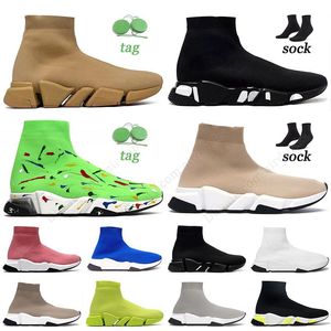 balenciaga balencaigas sock shoes designer sapatos homens mulheres balenciaga's balenciagaa balenciga socks speed trainer black volt vintage beige plataforma 【code ：L】 sapatilhas