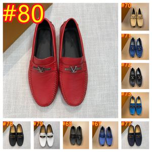 80 Mocassini firmati in pelle scamosciata modello per uomo Mocassini morbidi da guida Appartamenti di alta qualità Scarpe da passeggio maschili Mocassini casual slip-on Scarpe da uomo estive