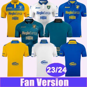 23 24 Frosinone Mens Soccer Jerseys CHEDDIRA BAEZ ROMAGNOLI OKOLI KAIO JORGE CASO MAZZITELLI MARCHIZZA Home Away 3rd 4th Football Shirts Short Sleeve Uniforms