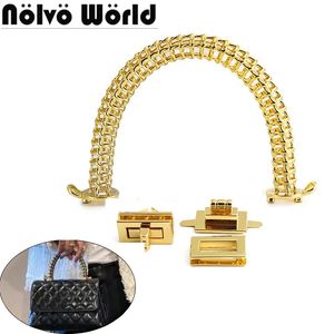 Çanta Parçaları Aksesuarlar 2 4 10 Setler K GOLD METAL KOŞU KURULU ÇAPLAR İÇİN KULLANIM Omuz Çanta Tote Twist Kilit El Çantaları Yedek Donanım DIY 231219