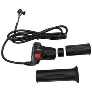 Electric Bike Speed Control half twist throttle Lithium Battery with Switch Power Display Handle Speed Regulator