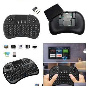 Keyboards I8 2.4Ghz Wireless Keyboard Air Mouse With Toucad Handheld Work Android Tv Box Mini Pc 18 Drop Delivery Computers Networki Dhjmu