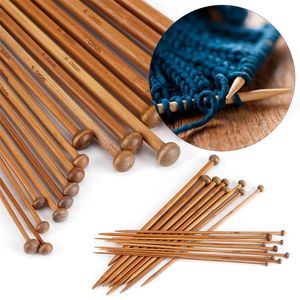 36pcs/set Bamboo Knitting Needles For Beginner Professional Sweater Crochet Needles Set 18 Sizes From 2mm To 10mm DIY Knitting 231220