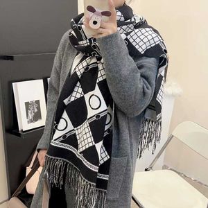 Designer Scarf Women Cashmere Full Letter Tryckt mjuk beröring Varma omslag med taggar Autumn Winter Long Sacs Encounter Stod Slytherin Scarves YY