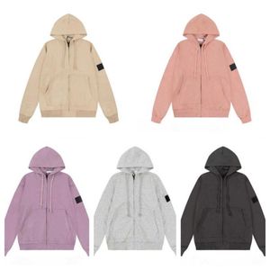 Designer Mens Stones Island Hoodie Pulôver Crewneck Homens Hoodie Zipper Jaqueta Doces Hoody Moda Primavera e Outono Moletom Top Hoodies Hya