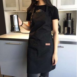 Uppgradera mode duk kök förkläden för kvinnliga män kock arbete förkläde för grill restaurang bar shop cafes skönhet naglar studior uniform