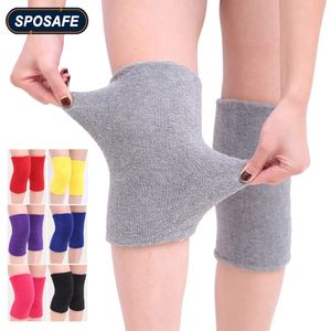 1Pair Elastic Towel Knee Sleeves Dance Protection Cover Elderly Leggings Support Sports Winter Warm Joint Pain Arthritis Relief 231220