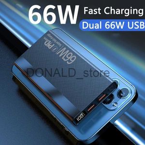 Banki zasilania telefonu komórkowego Super szybkie ładowanie zasilania 66W 30000MAH dla iPhone 13 14 Pro Huawei Xiaomi Samsung PD 20W Zewnętrzna ładowarka baterii PowerBank J1220